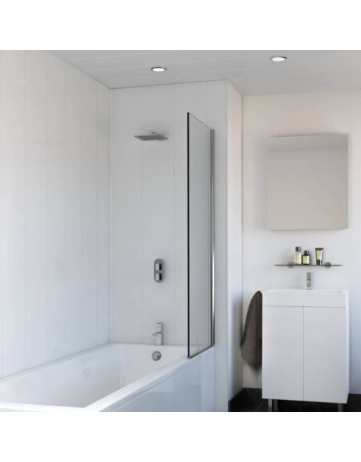 Buy Splashpanel Waterproof Panelling White Gloss - Width 1200 mm | Poly Direct