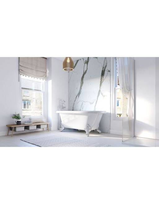 Buy Showerwall Panels Marble Range Bianco Carrara - Width 1200 mm Proclick | Poly Direct