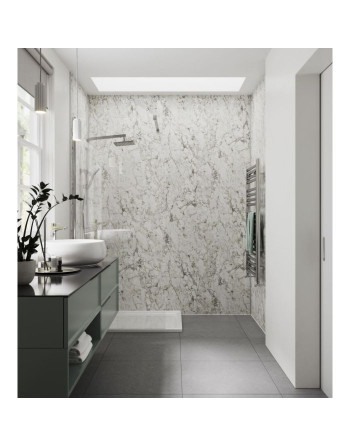 Buy Showerwall Panels Marble Range Calacatta - Width 1200 mm Proclick | Poly Direct