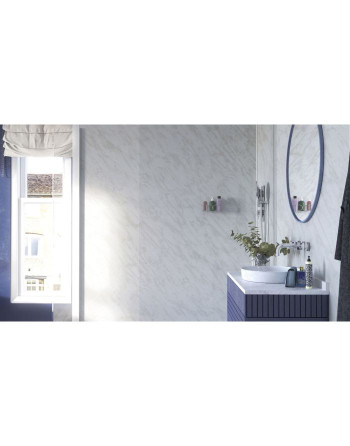 Buy Showerwall Panels Marble Range Carrara - Width 1200 mm Proclick | Poly Direct