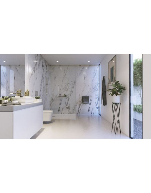 Buy Showerwall Panels Marble Range Lightning - Width 900 mm Square Cut | Poly Direct Buy Showerwall Panels Marble Range Lightning - Width 900 mm Square Cut | Poly Direct