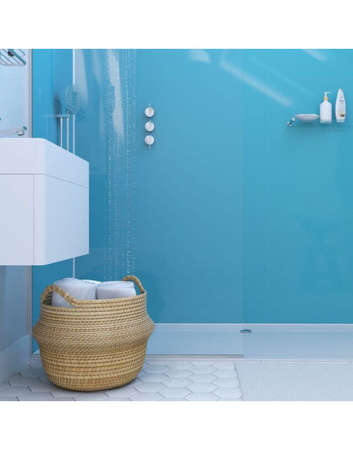 Buy Showerwall Acrylic Panel Azure - Width 1220 mm | Poly Direct