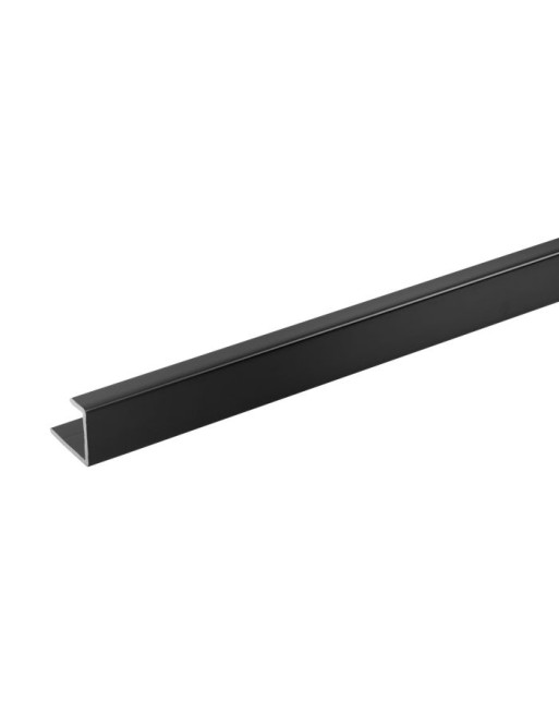 Buy Showerwall End Trim Black Silk | Poly Direct