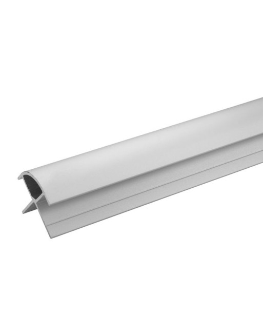 Buy Showerwall External Fixing Trim Silver | Poly Direct