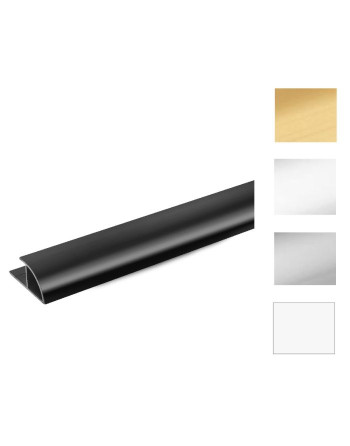 Buy Showerwall Quadrant End Cap Black Silk | Poly Direct