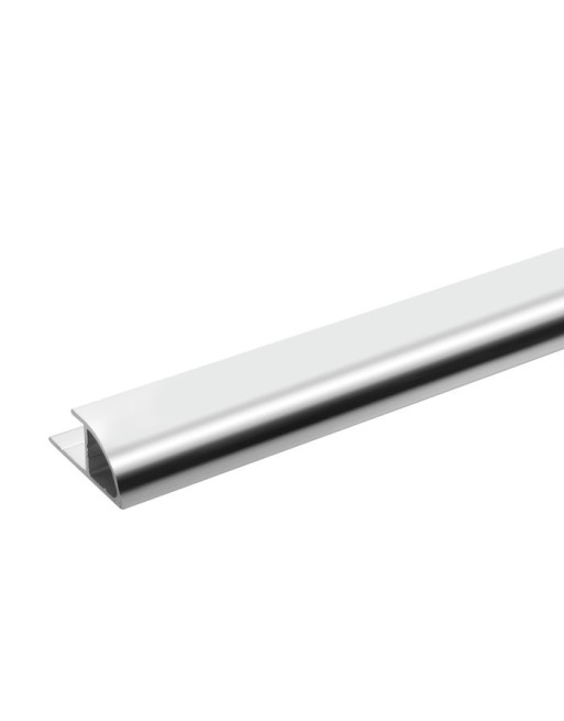 Buy Showerwall Quadrant End Cap Bright Silver | Poly Direct