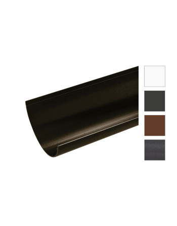 Buy Half Round Gutter Anthracite Grey - Length 4 m | Poly Direct