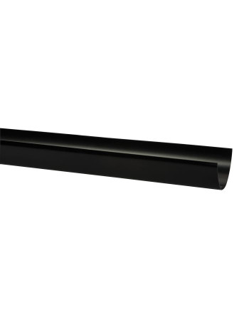 Buy 120mm Deepflow Gutter Black | Poly Direct