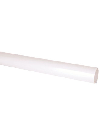 Buy Round Down-pipe White - Length 2.5 m | Poly Direct