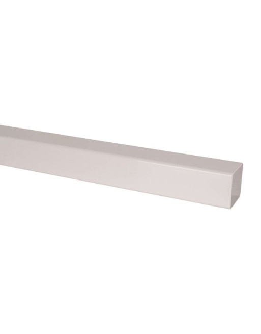 Buy Square Down-pipe White - Length 2.5 m | Poly Direct