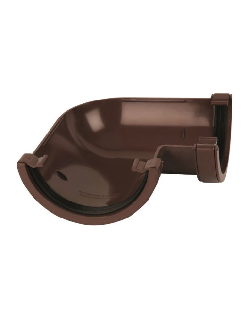 Buy 90° Half Round Angle Brown | Poly Direct