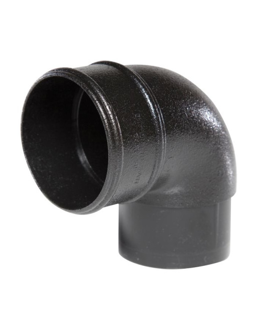 Buy 92.5° Round Offset Bend Cast Iron Effect | Poly Direct