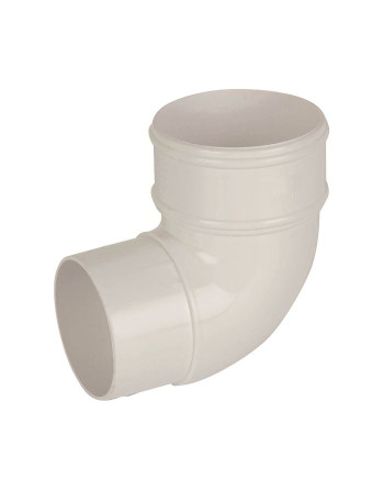 Buy 92.5° Round Offset Bend White | Poly Direct