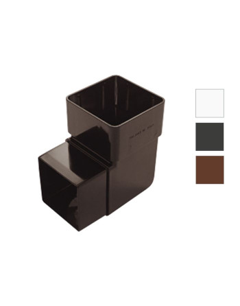 Buy 92.5° Square Offset Bend Black | Poly Direct