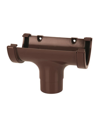 Buy Half Round Running Outlet Brown | Poly Direct