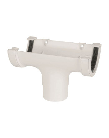 Buy Half Round Running Outlet White | Poly Direct