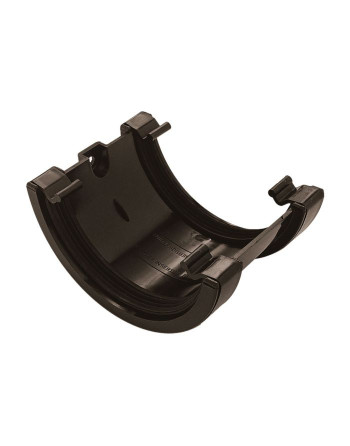 Buy Half Round Union Bracket Black | Poly Direct