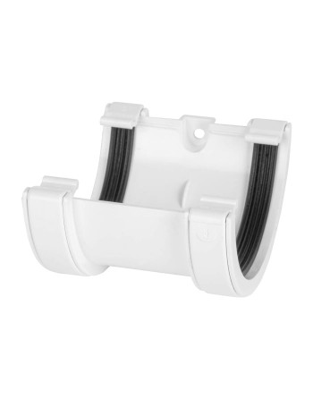 Buy Half Round Union Bracket White | Poly Direct