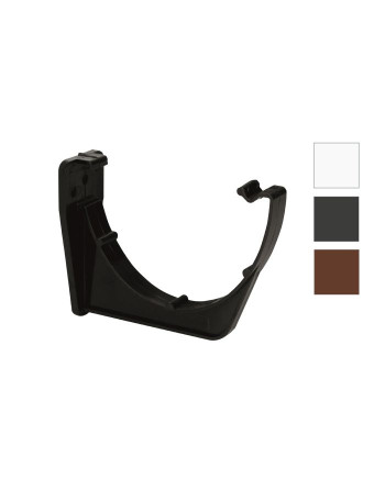 Buy 120mm Deepflow Fascia Bracket Black | Poly Direct