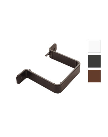 Buy Square Flush Down-pipe Clip Black | Poly Direct