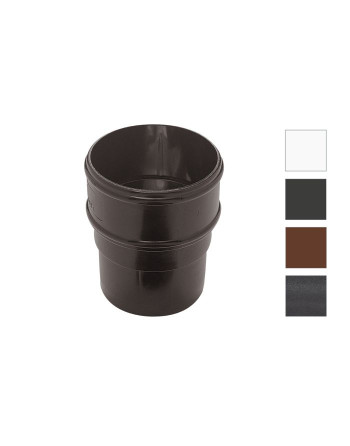 Buy Round Pipe Socket White | Poly Direct