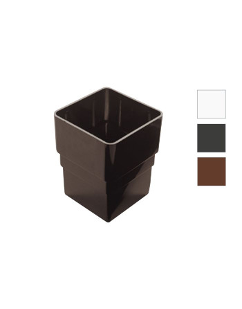 Buy Square Pipe Socket Brown | Poly Direct