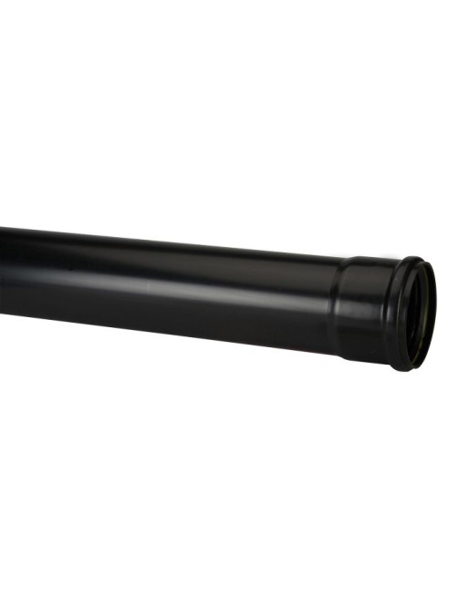 Buy Soil Single Socket Pipe Black | Poly Direct