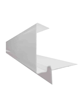 Buy R Type Continuous Dry Verge White | Poly Direct