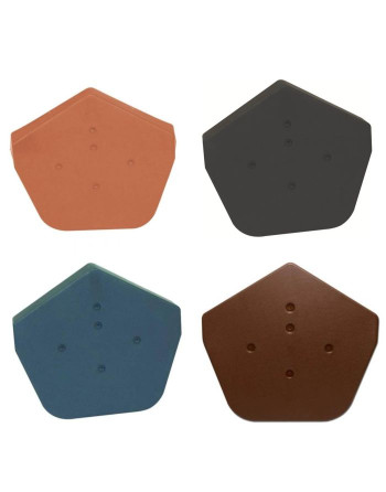 Buy Easy Trim Angled Ridge Caps Black | Poly Direct