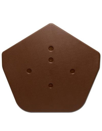 Buy Easy Trim Angled Ridge Caps Brown | Poly Direct