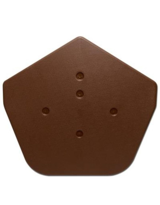 Buy Easy Trim Angled Ridge Caps Brown | Poly Direct