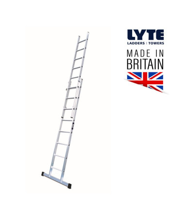 Buy LytePro+ NGB2 EN131-2 Professional 2 Section Extension Ladder - Length 3.3 m | Poly Direct