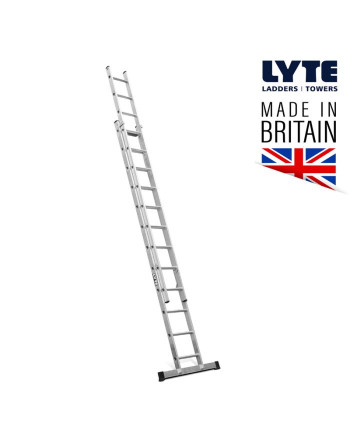 Buy LytePro+ NGB2 EN131-2 Professional 2 Section Extension Ladder - Length 5.53 m | Poly Direct