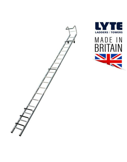 Buy Lyte EN131 Professional Single Section Roof Ladder - Length 3.95 m | Poly Direct