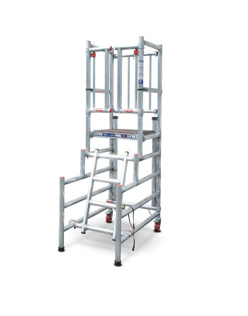 Buy Low Level Work Platform Aluminium Podium Step - Length 2.265 m | Poly Direct