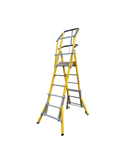 Buy Glassfibre MultiLyte Telescopic Platform - Tread 4-6 | Poly Direct