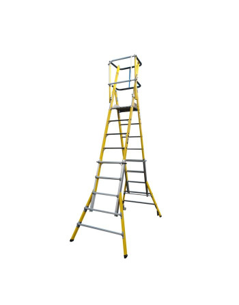 Buy Glassfibre MultiLyte Telescopic Platform - Tread 7-11 | Poly Direct