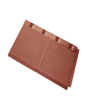 Buy Envirotile Double Standard Plastic Tile Terracotta | Poly Direct