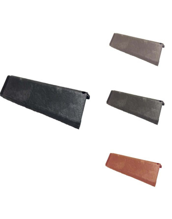 Buy Envirotile Plastic Lightweight Slate Hip Cap Brown | Poly Direct