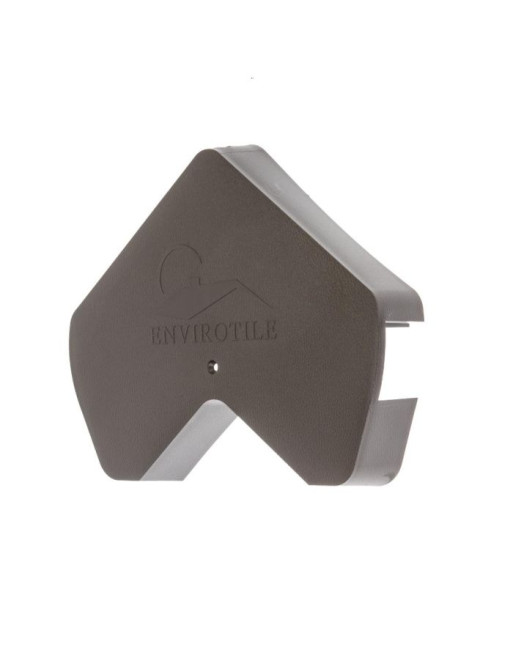 Buy Envirotile Standard Gable End Cap Brown | Poly Direct