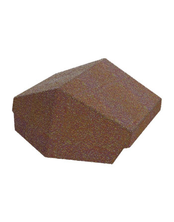 Buy Metrotile 135° Hip End Cap Burnt Umber | Poly Direct