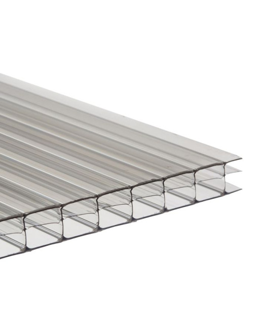 Buy Multiwall Polycarbonate Sheet Clear - Thickness 16 mm Width 1050 mm Length 3 m | Poly Direct