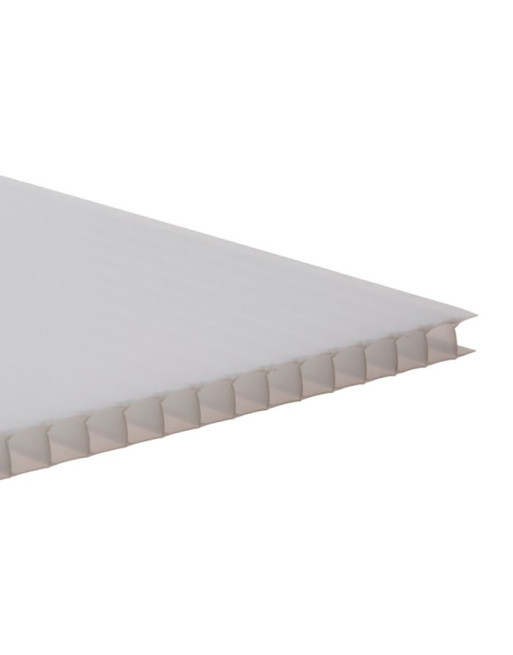 Buy Twinwall Polycarbonate Sheet Opal - Thickness 10 mm Width 1050 mm Length 3 m | Poly Direct