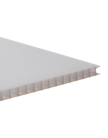 Buy Twinwall Polycarbonate Sheet Opal - Thickness 10 mm Width 700 mm Length 3 m | Poly Direct