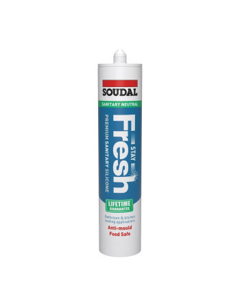 Buy Soudal Stay Fresh Anti-Mould Silicone Sealant Clear | Poly Direct