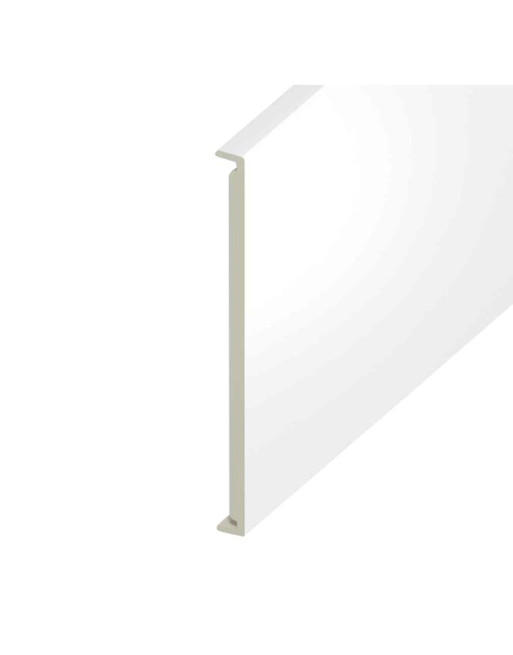 Buy White Smooth Double Edged Fascia Board - Length 5m x Width 350mm | Poly Direct