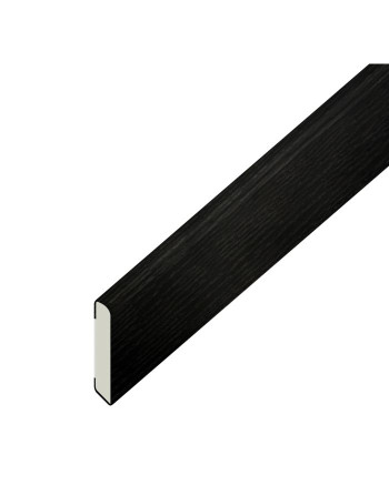 Buy Cloaking Fillet Finishing Trim Black Ash Woodgrain - Width 30 mm | Poly Direct