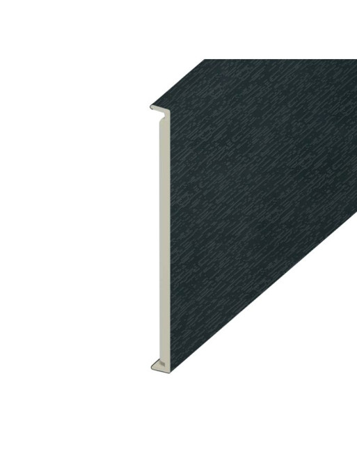 Buy Anthracite Grey Woodgrain Double Edged Fascia Board - Length 5m x Width 350mm | Poly Direct