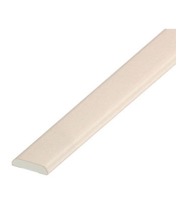 Buy D Moulding Finishing Trim Cream White Woodgrain | Poly Direct