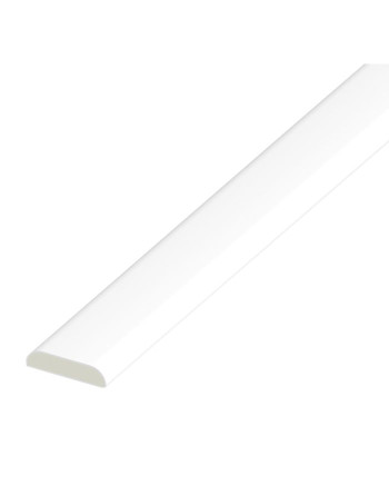 Buy D Moulding Finishing Trim White Smooth | Poly Direct